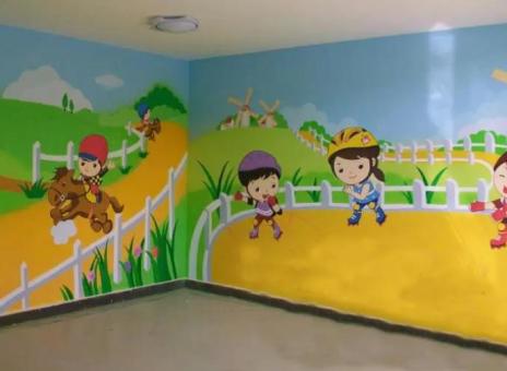 宜良幼儿园墙体彩绘制作流程及注意事项